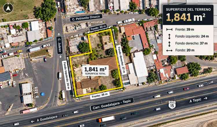 terreno en venta carretera guadalajara   tepic el campestre zapopan jalisco pyTXKYi